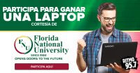 Gánate una laptop cortesía de Florida National University!