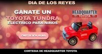 Gana un Toyota Tundra Electrico para niños